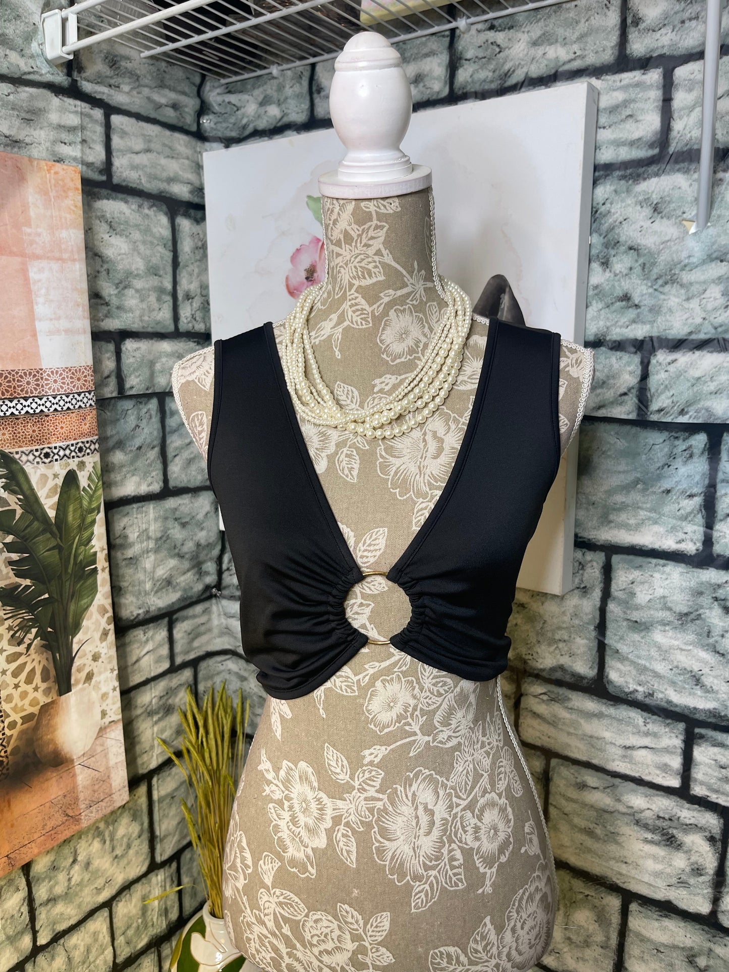 Black Blouse Women sz Small