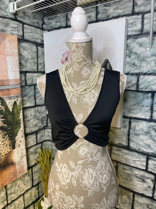 Black Blouse Women sz Small