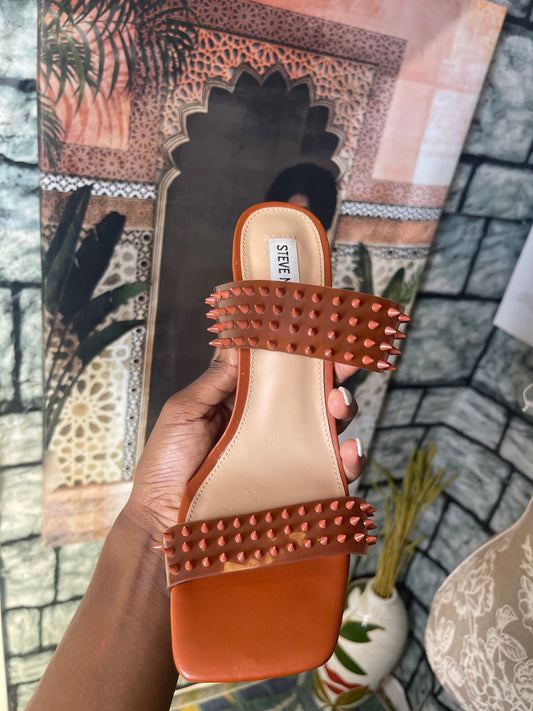 Steve Madden Orange Spike Heels Women sz 9