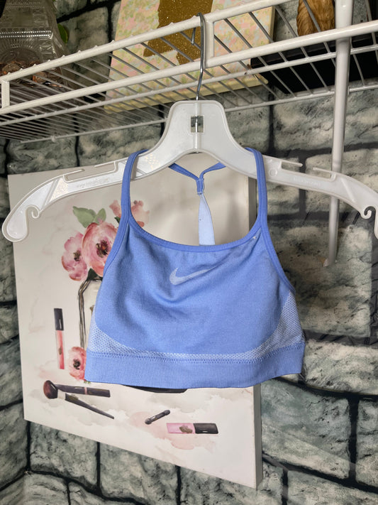 Nike Blue Sports Bra Girls sz Medium