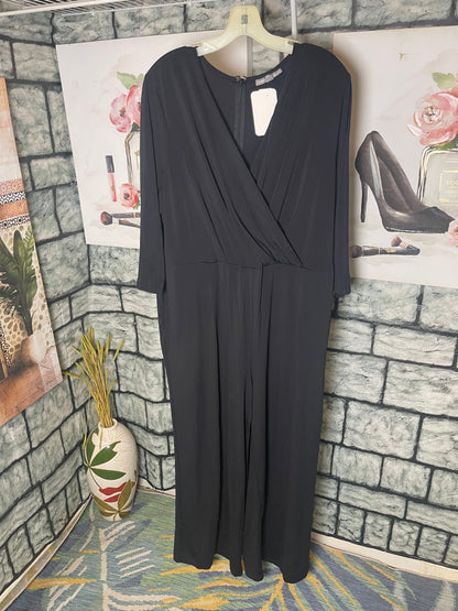 Jessica London Black Jumpsuit Women sz 20