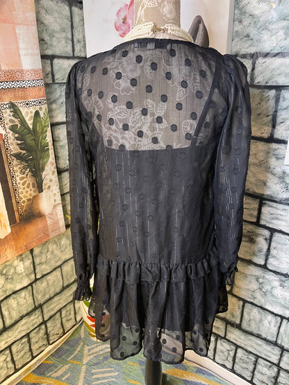 Allison & Kelly Black Dress Women sz Small