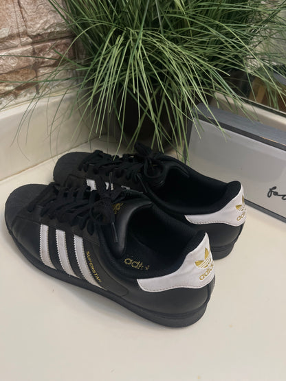 Adidas Black White Men sz 10