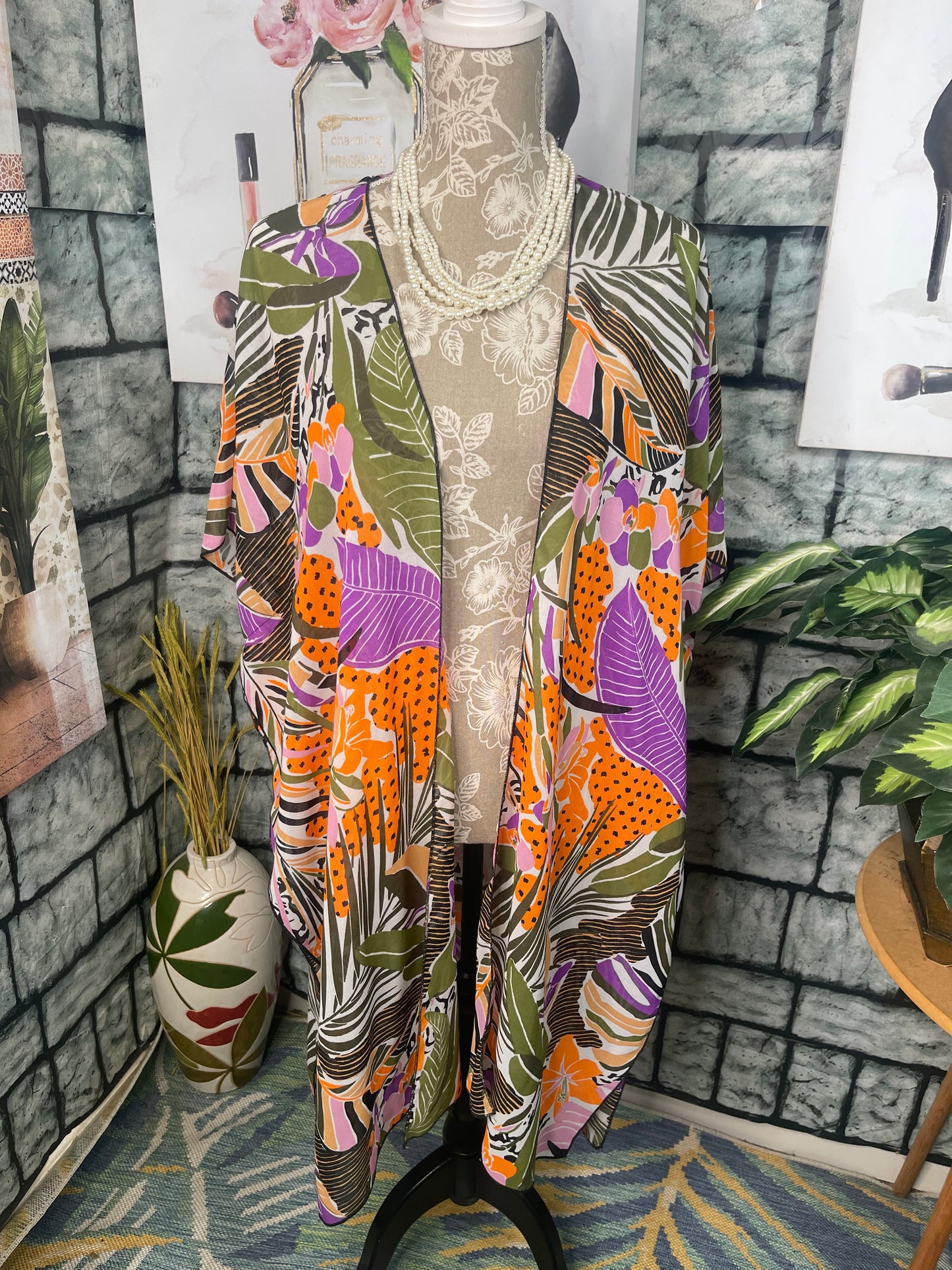 It's Colorful Duster Cover Women sz One Size (best fits up to Large)