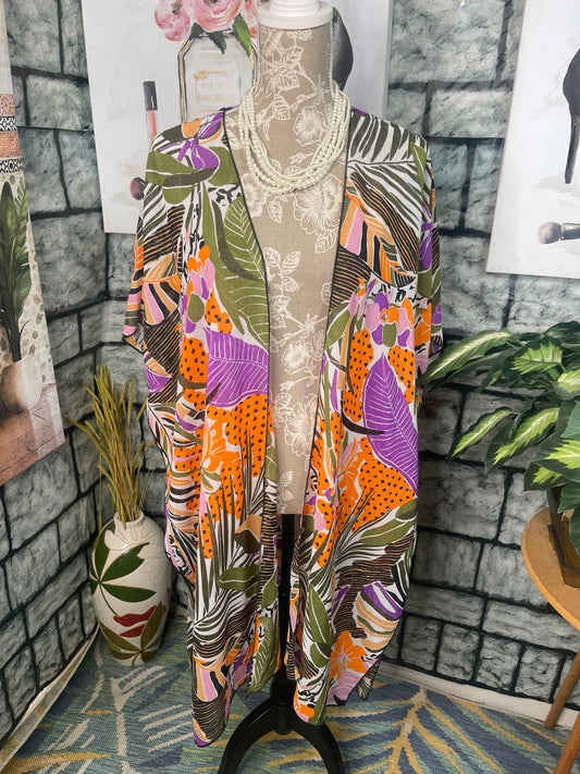 It's Colorful Duster Cover Women sz One Size (best fits up to Large)