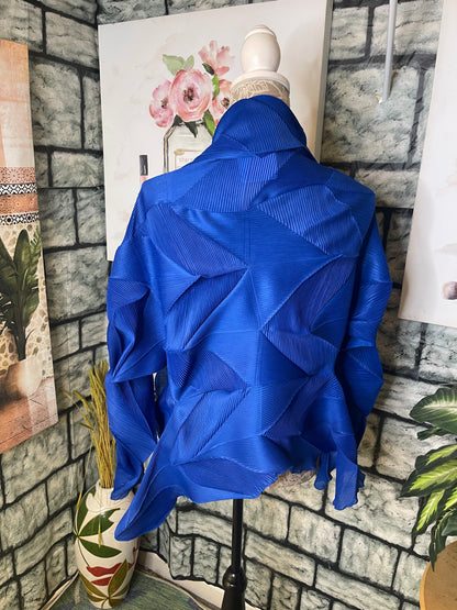 Veeca Blue Cover Blouse Women sz Small / Medium