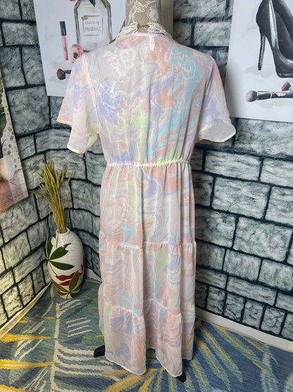 Live 4 Truth Colorful Duster Women sz Large