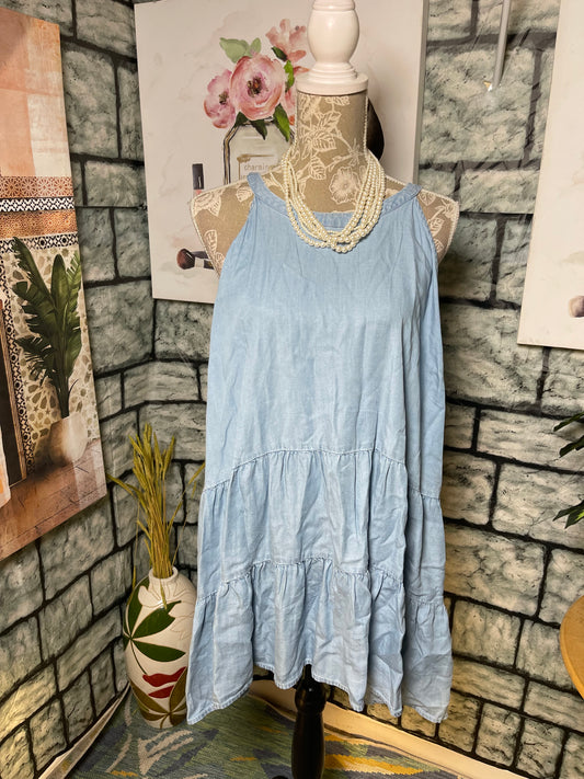 Torrid Blue Blouse Women sz 3XL