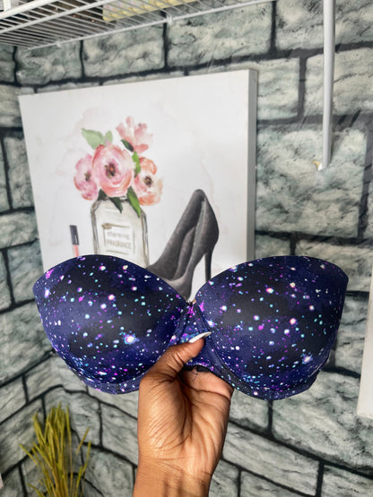 Victoria Secret Blue Star Bra Women sz 34C
