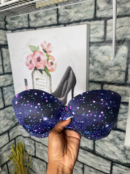 Victoria Secret Blue Star Bra Women sz 34C
