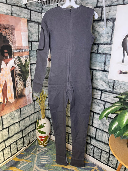 Gray Denim Jumpsuit Women sz Small
