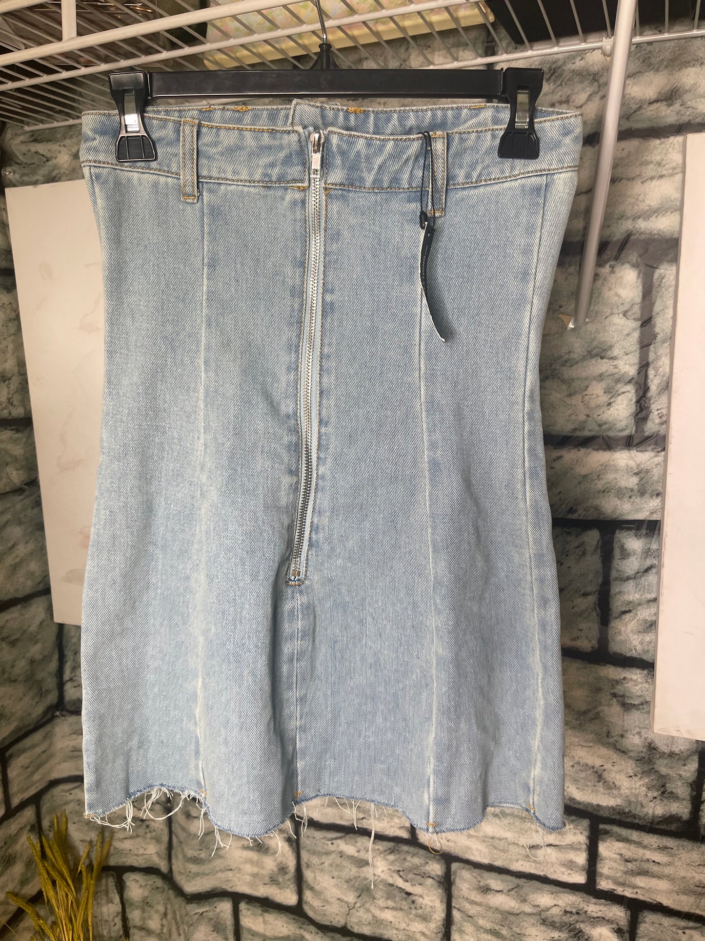 NEW Pretty Little Thing Blue Denim Dress Women sz 2