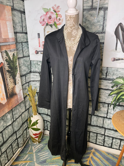 Shein Black Vest Blouse Women sz XL