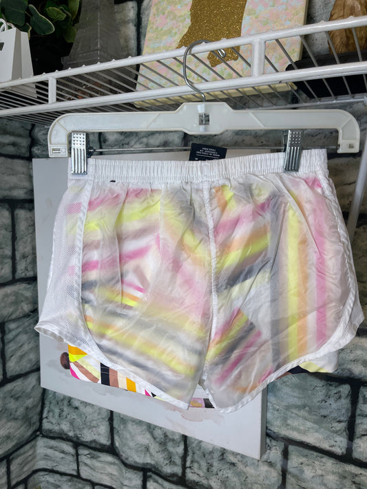 Nike Shorts White Colorful Girls sz Medium