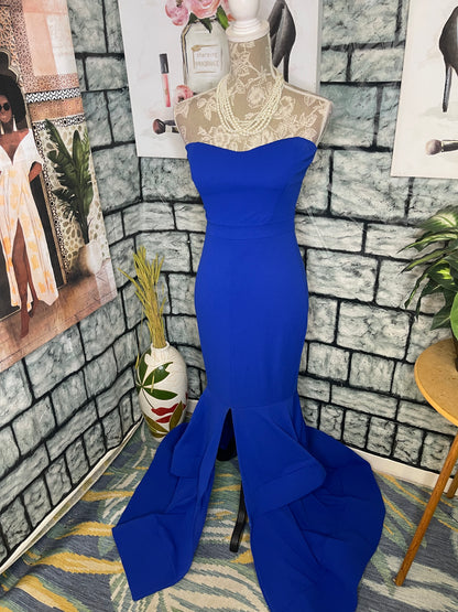 Symphony Blue Formal Dress Women sz Small