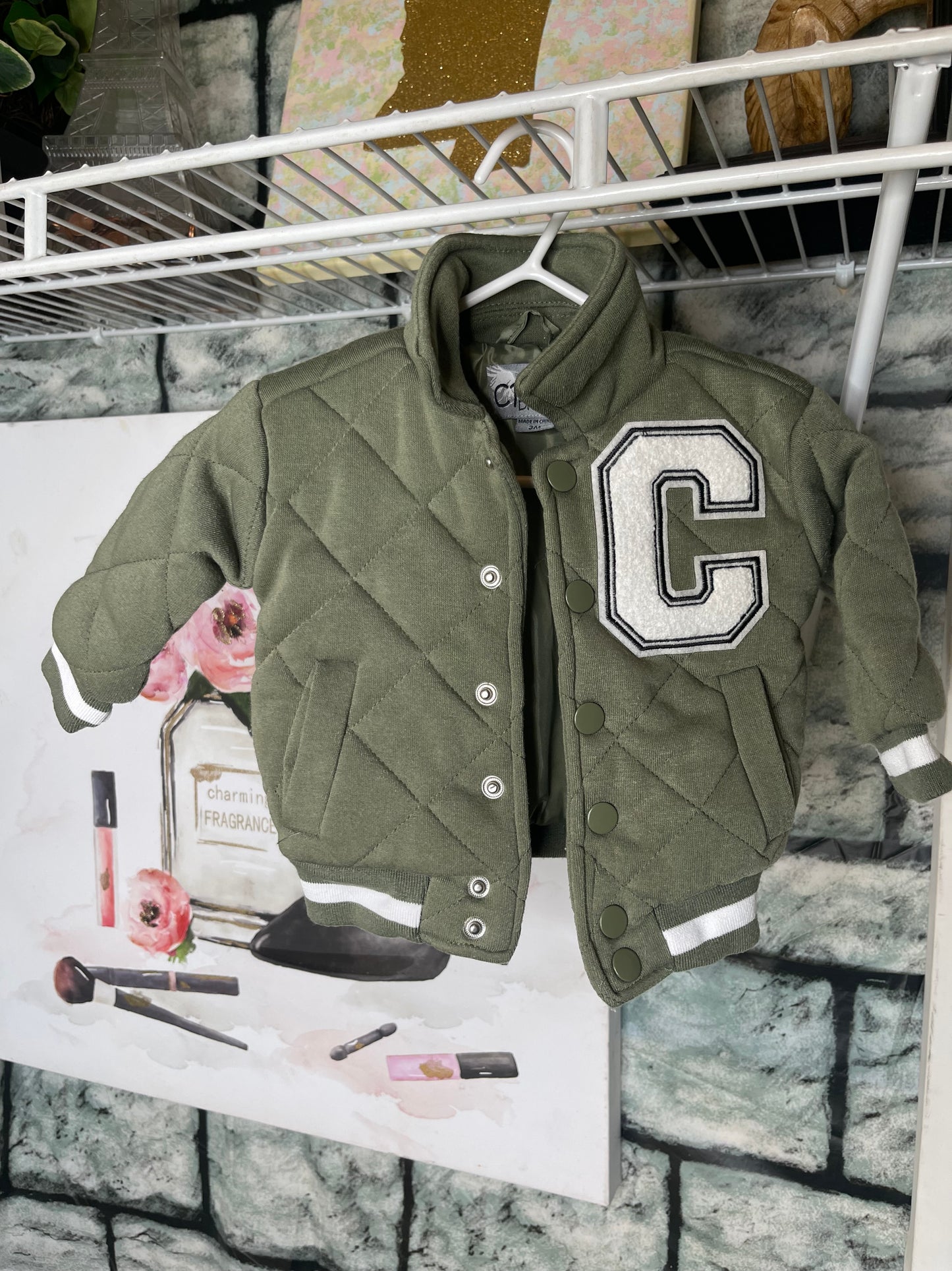 CP Green Coat Boys sz 3M