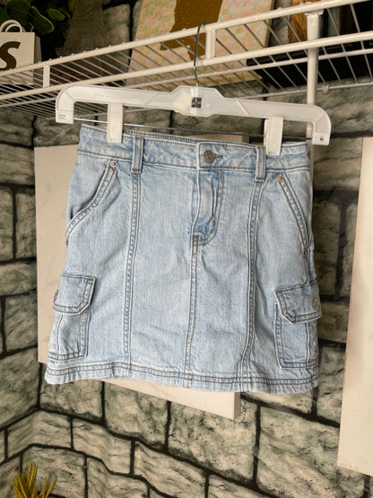 Cat & Jack Blue denim Skirt Girls sz Medium 8