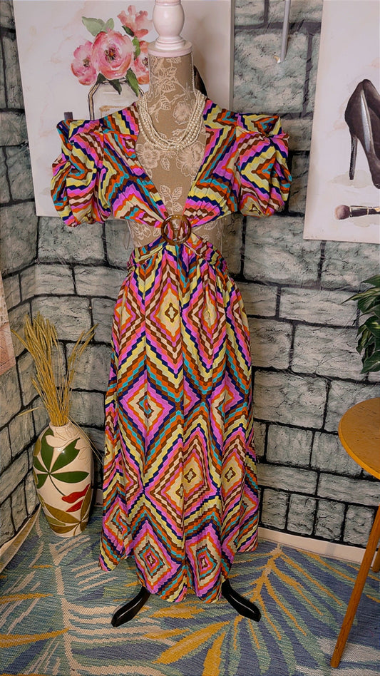 NEW Truth Colorful Dress Women sz Small