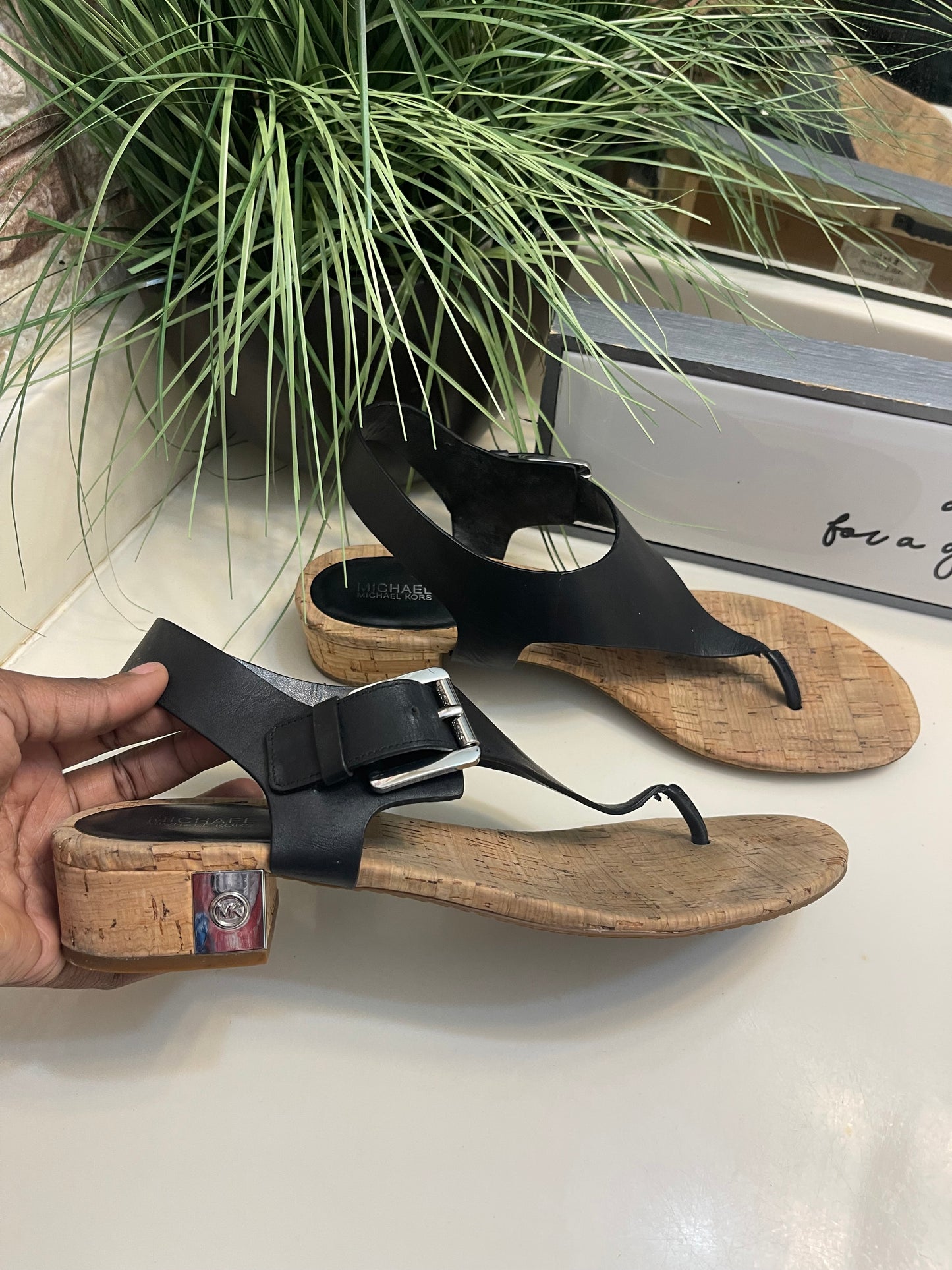 Michael Kors Black sandals Women sz 11