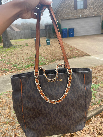 Michael Kors Brown Chain Handbag