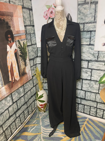 Fashion Nova Black Jumpsuit Women sz Medium