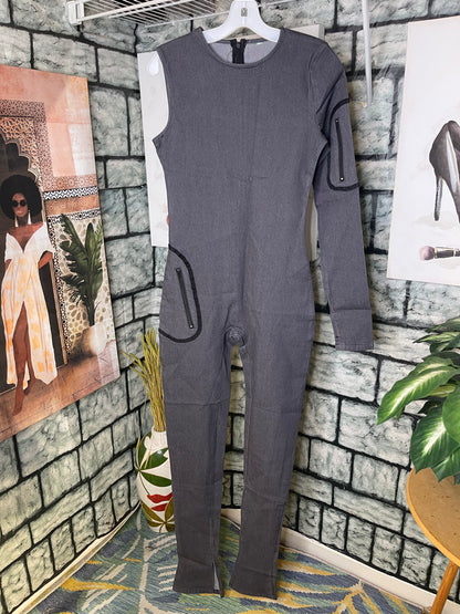 Gray Denim Jumpsuit Women sz Small