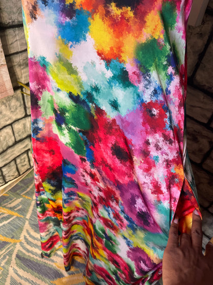Nicole Miller Colorful Dress Women sz Small