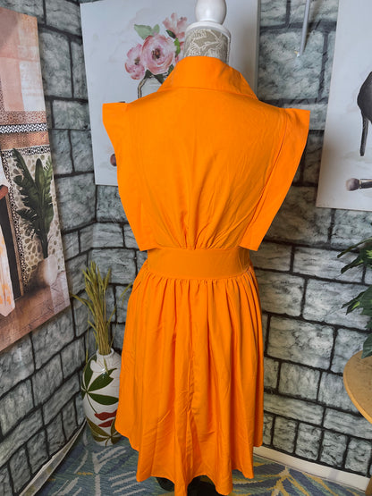 Orange Dress Women sz Small