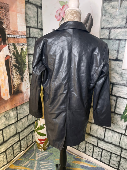 Forever 21 Faux Leather Jacket Women sz Small