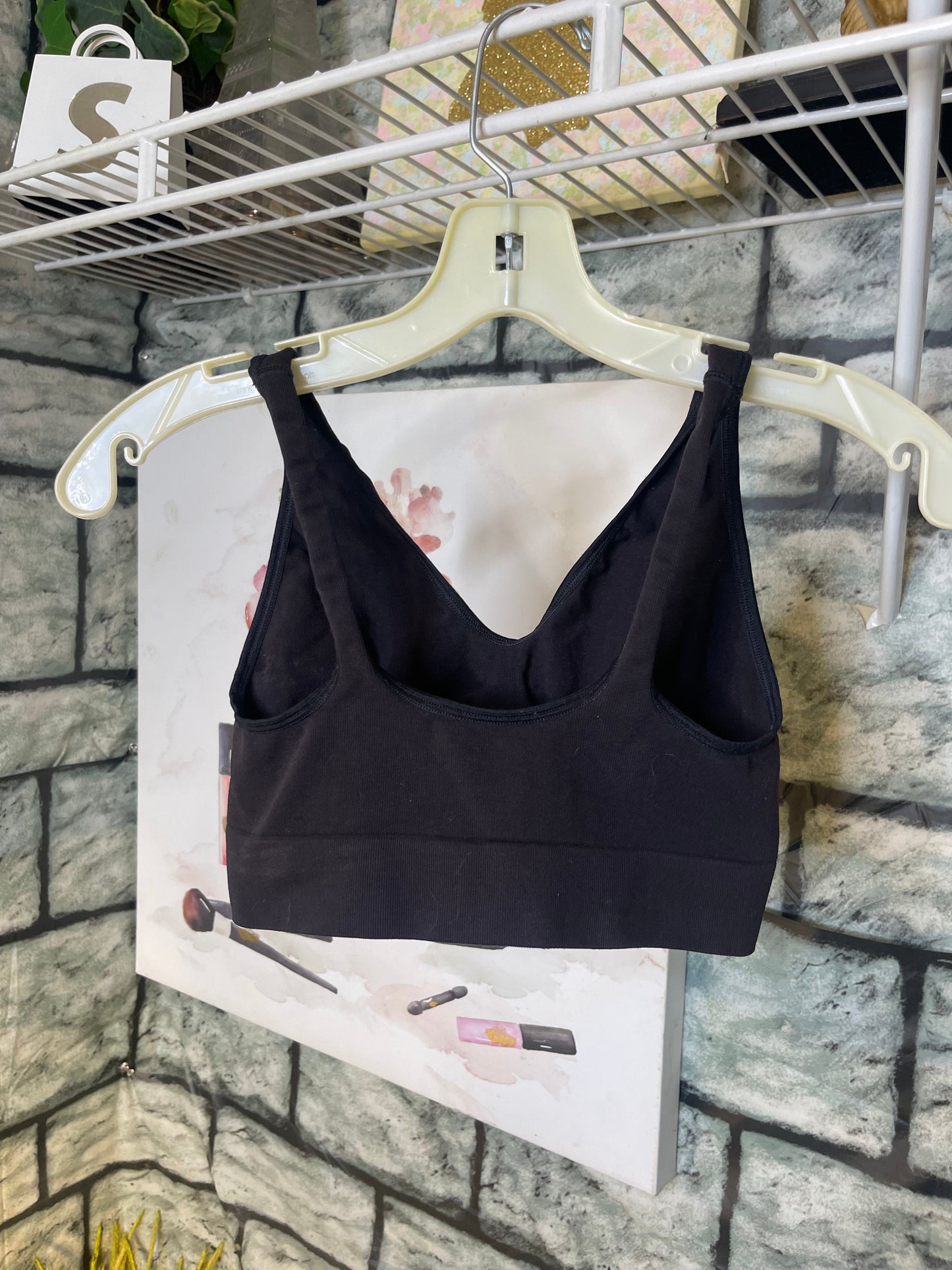 Black Sports Bra Women sz Small