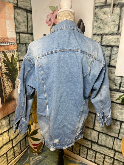 Essue Blue Denim Jacket Women sz Small