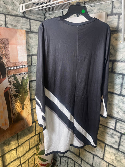 Black White Dress Women sz Large