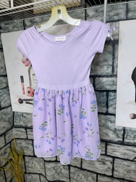 Place Purple Floral Dress Girls sz 5/6