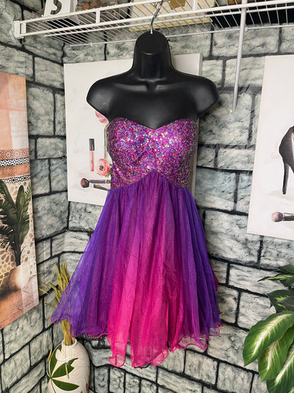 Blondie Purple Dress Women sz 3