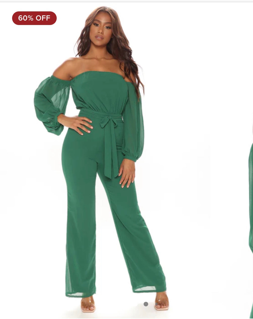 NEW Fashion Nova Green Jumpsuit Women sz Medium