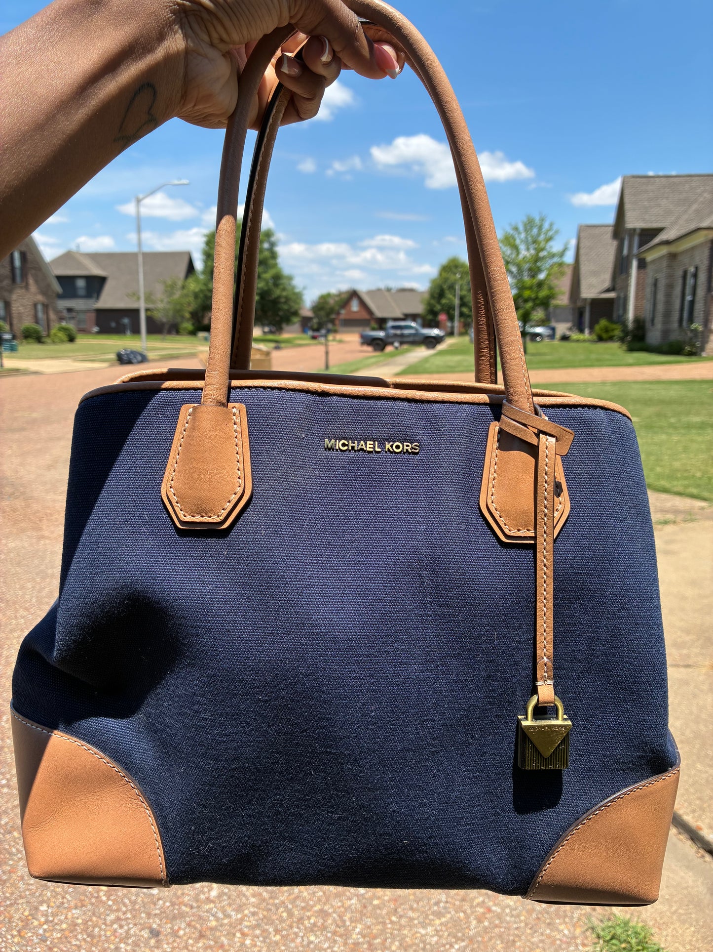 Michael Kors Blue Handbag