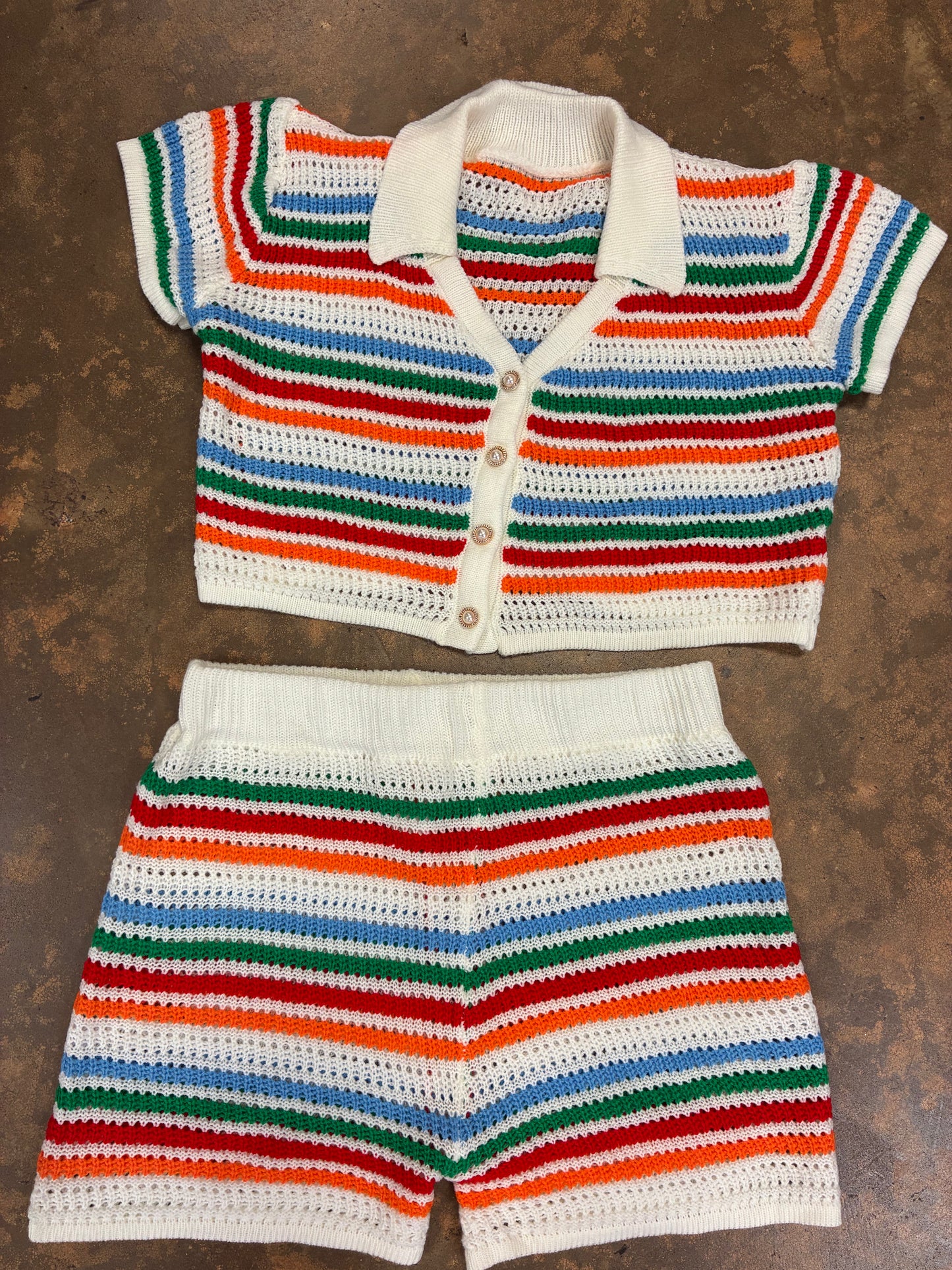 Colorful Pants Set Women sz xL