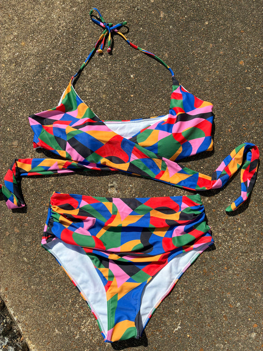 NEW colorful swimsuit women sz 1XL