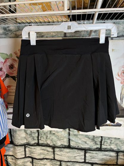Lululemon black skort women sz 4