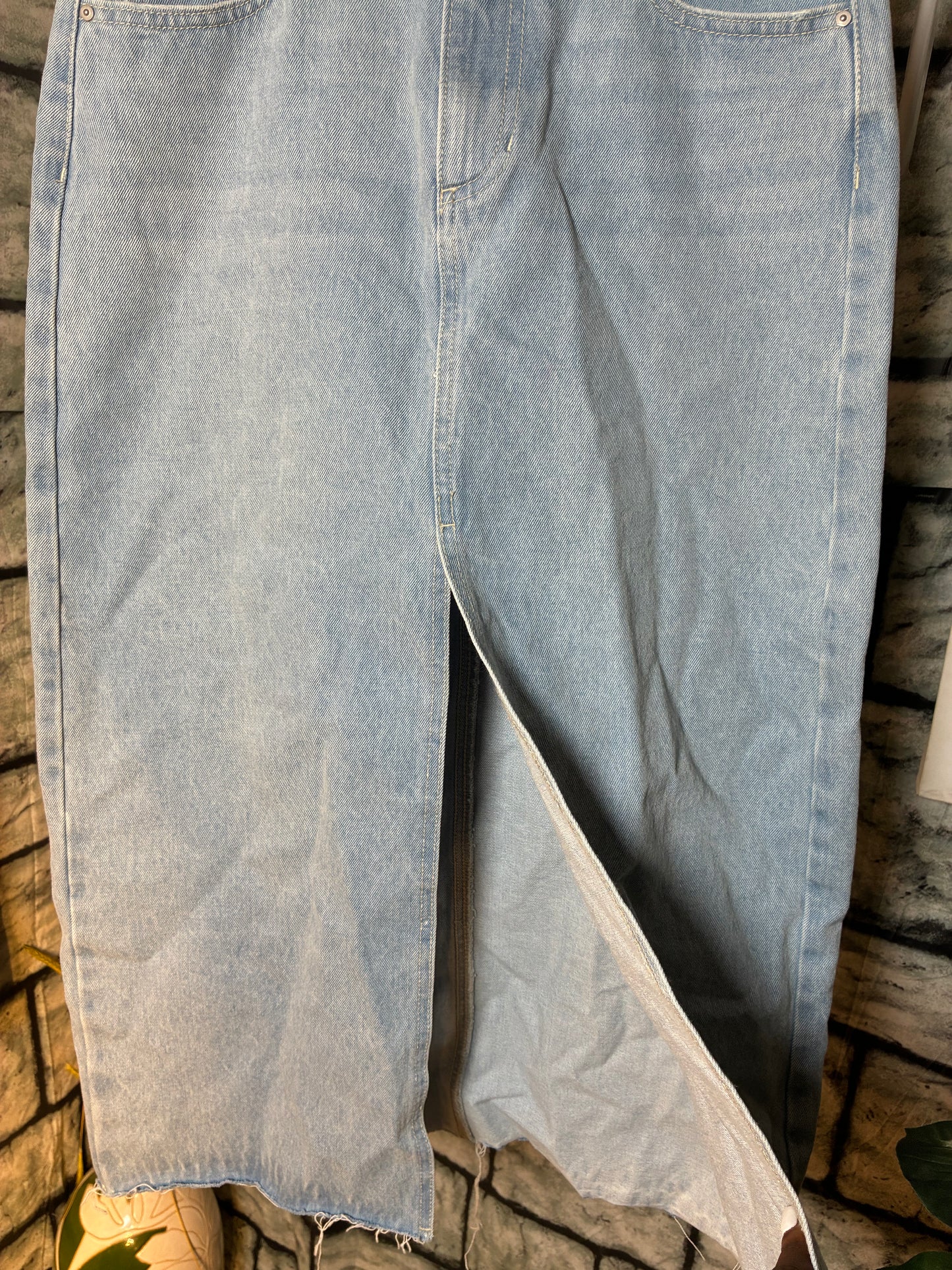 Indigo Reio Blue Denim Skirt Women sz 7