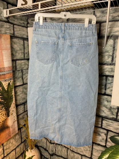 Indigo Reio Blue Denim Skirt Women sz 7