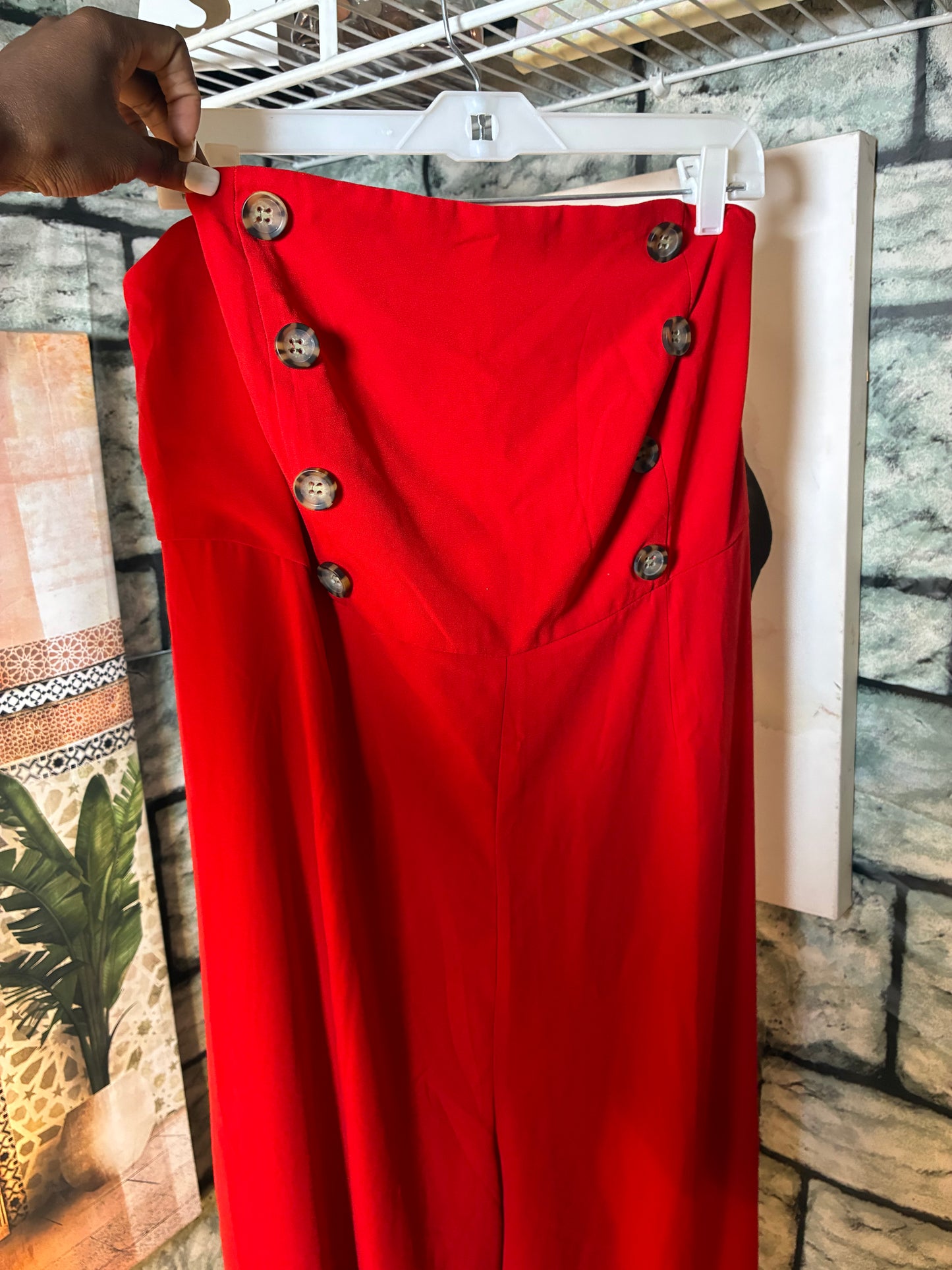 NEW Forever 21 Red Jumpsuit Women sz 3XL