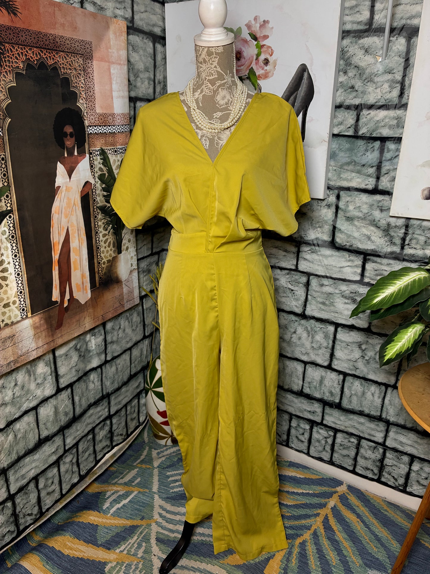 Shein Neon Jumpsuit Women sz Small