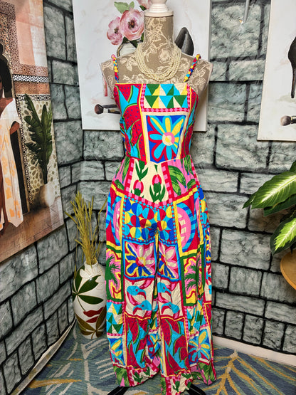 NEW Sincerely Jules Colorful jumpsuit Women sz Small