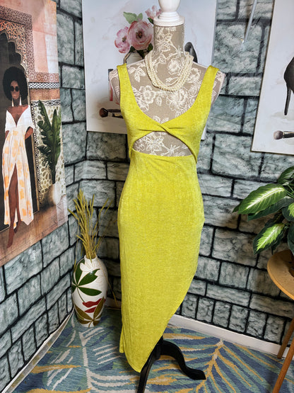 Pretty Little Thing Green Dress Women sz 8