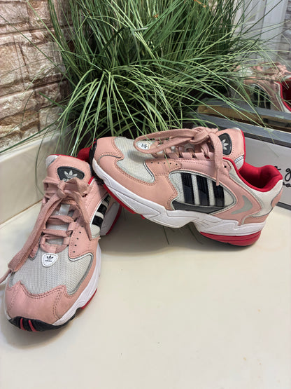 Adidas Pink White Women sz 7.5
