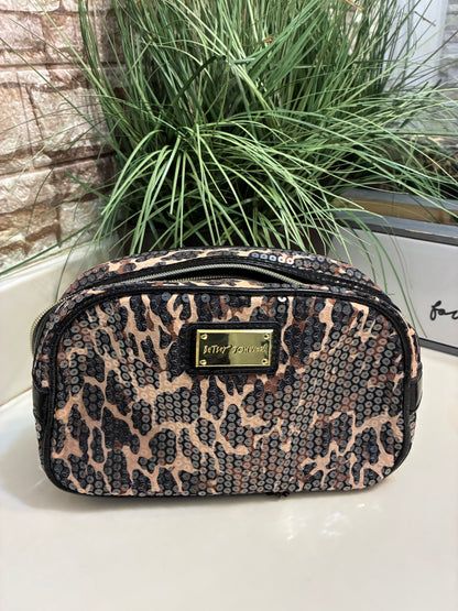 Betsey Johnson Animal Print Makeup Bag