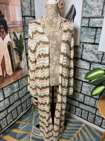 Venus Pale Green Cardigan Duster Women sz 3XL