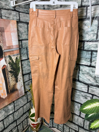 Bagatelle Tan Leather Pants Women sz Medium