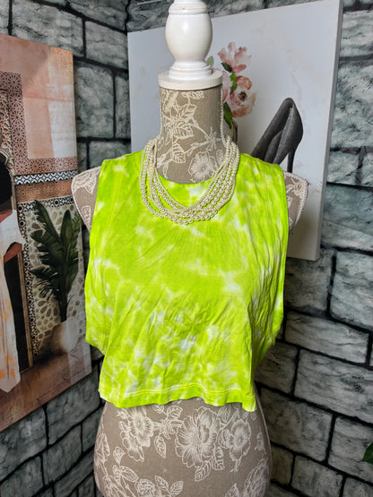 Lululemon Neon Green Tank Women sz 8